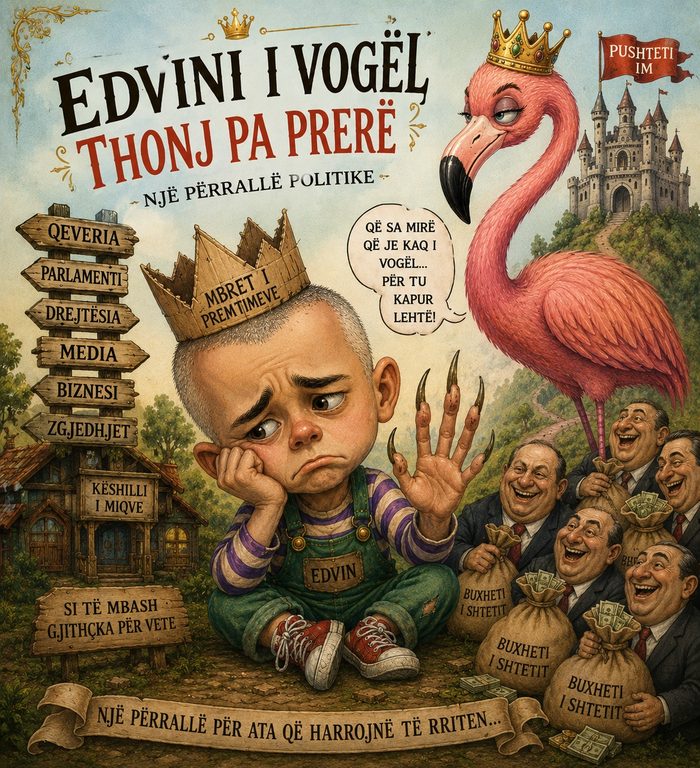 Edvini i Vogël dhe Thonjtë pa Prerë — kopertina
